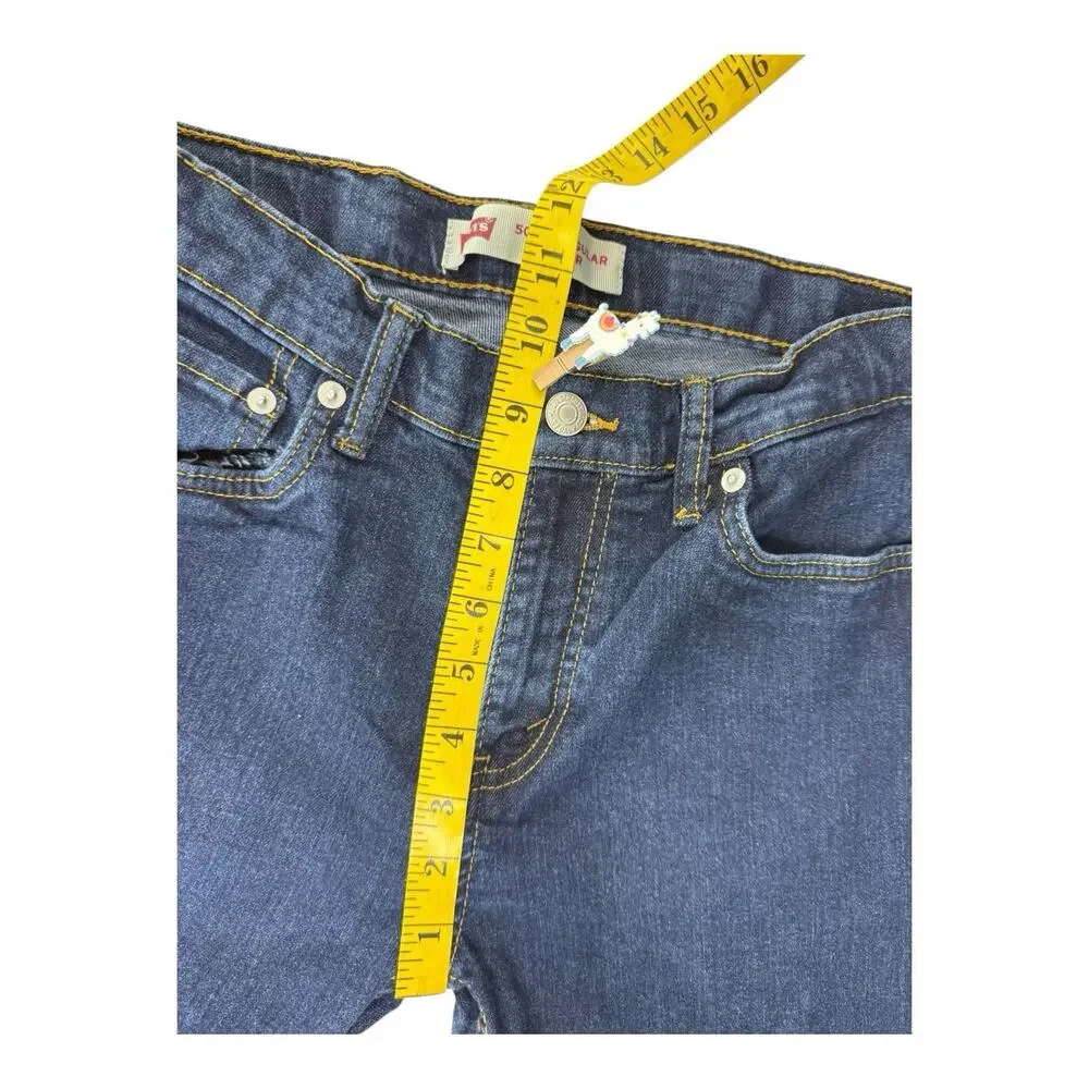 Levis 502 Boys Denim Jeans Sz 16 Reg 28 x 30